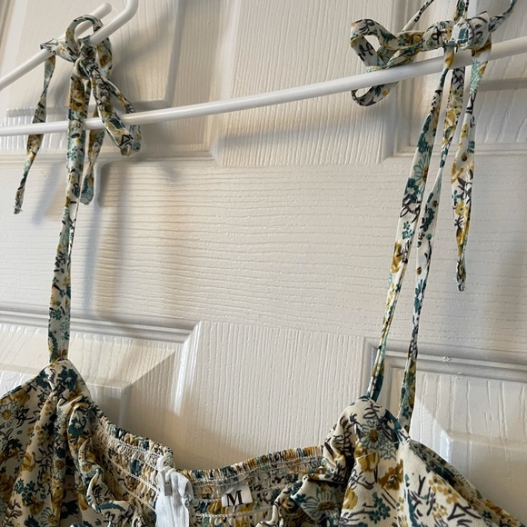 Never Worn Maxi Sun Dress | Tie Straps | Soft Floral - Picture 3 of 3